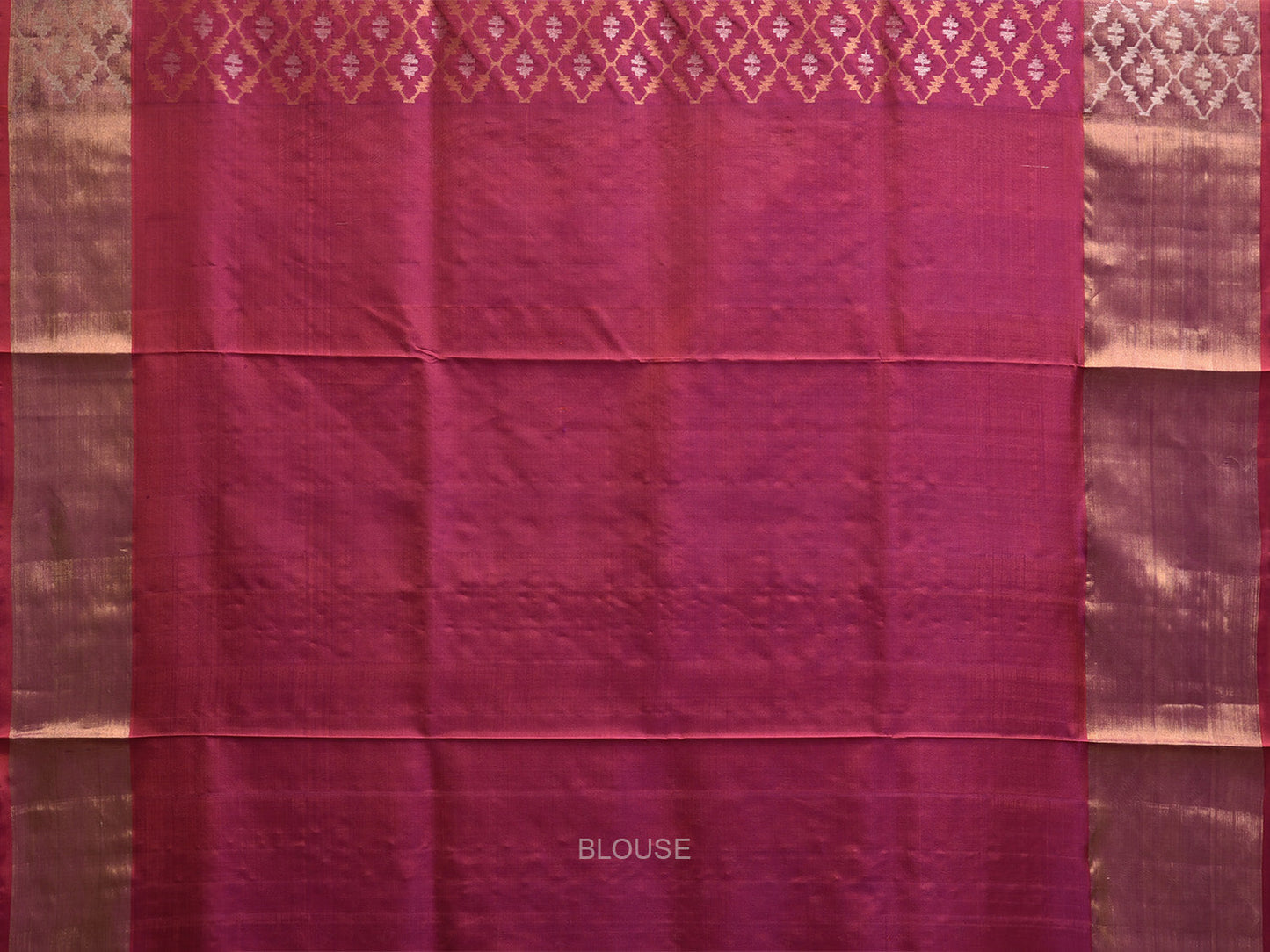 Mangenta Uppada Silk Handloom Saree with All Over Jamdani Design u2400