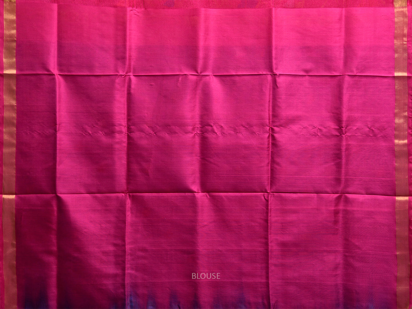 Blue and Pink Uppada Silk Handloom Saree with Floral Pallu Design u2412