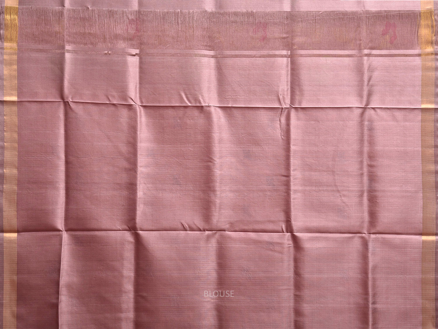 Baby Pink and Grey Uppada Silk Handloom Saree with Floral Pallu Design u2415
