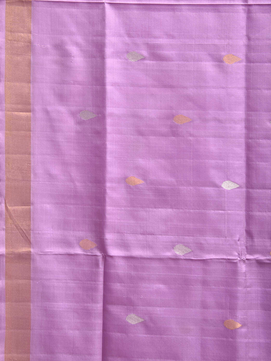 Lavender Uppada Silk Handloom Saree with Birds and Jamdani Pallu Design u2449