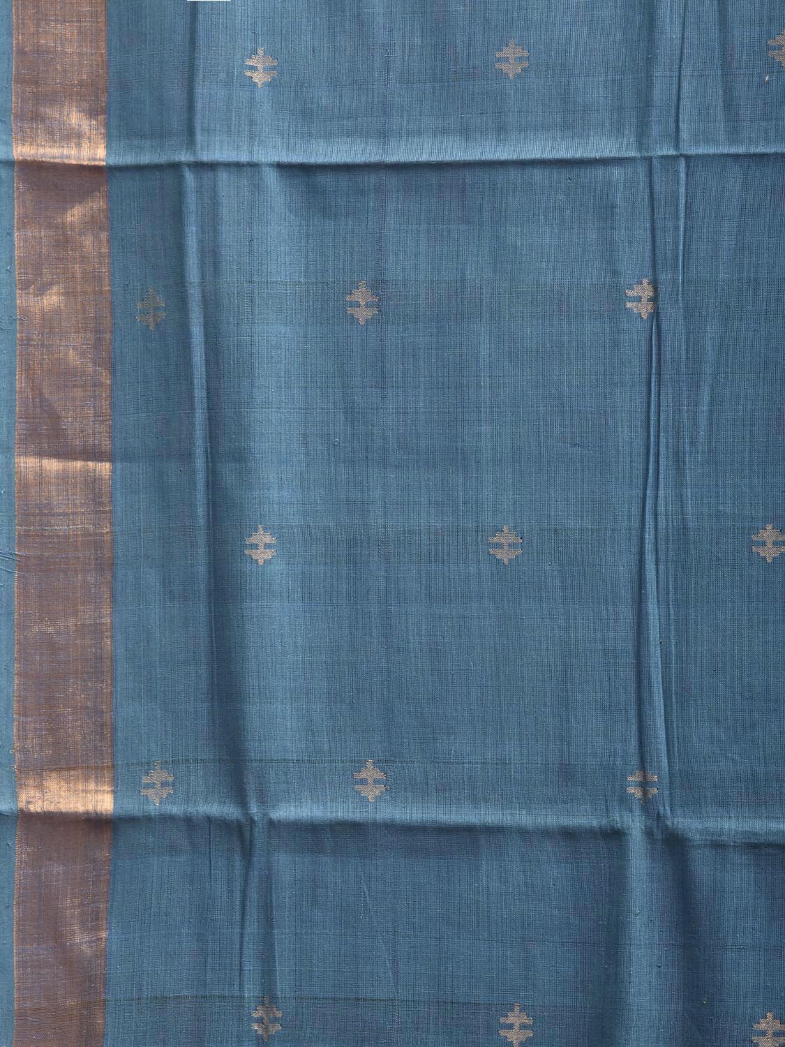 Blue Uppada Cotton Handloom Saree with Parrots Pallu Design u2465