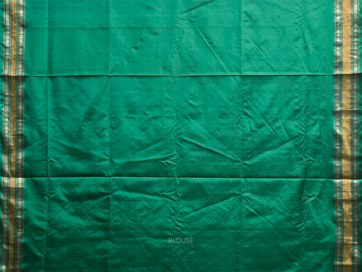 Green Uppada Silk Handloom Saree with Karpur Pallu Design u2495