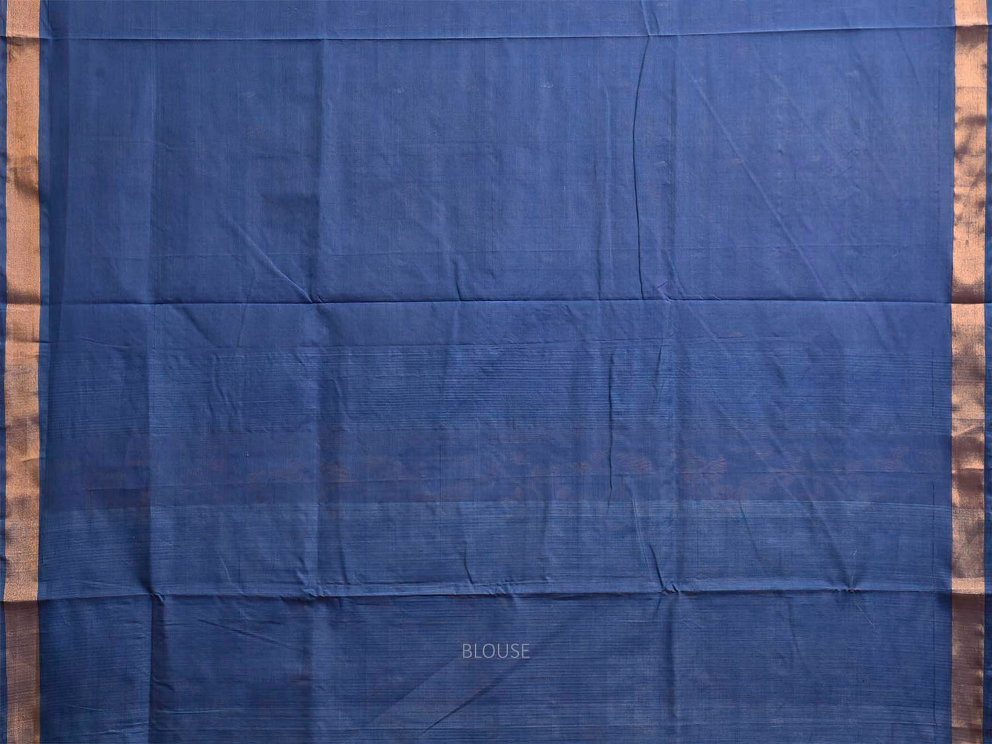 Dark Blue Uppada Cotton Handloom Saree with Floral Pallu Design u2527