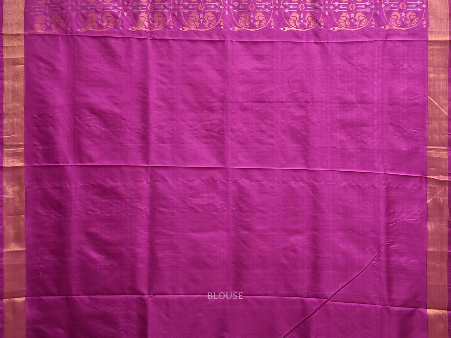 Magenta Uppada Silk Handloom Saree with All Over Bangdimore Design u2535