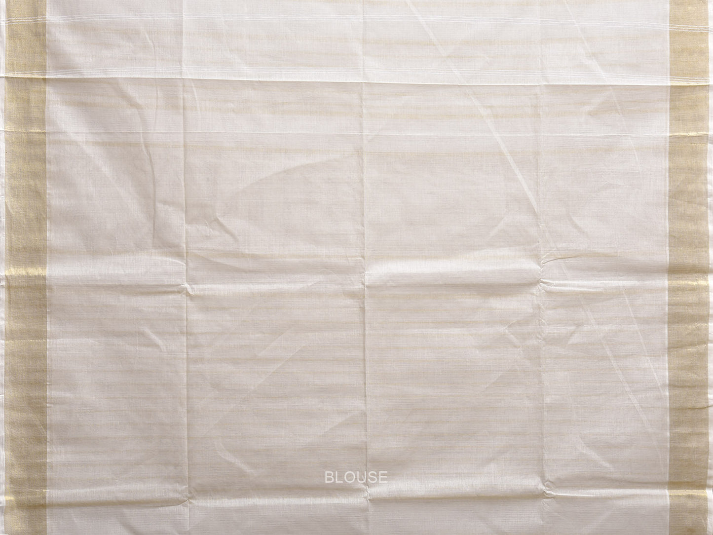 White Venkatagiri Cotton Saree with Strips Body and Pallu Design v0151