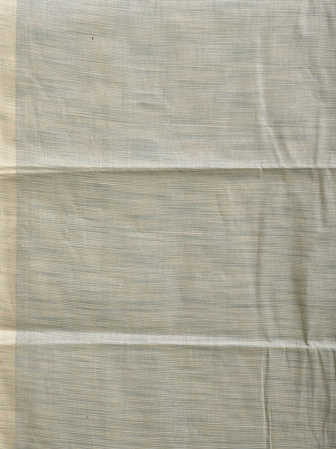 Sea Green and Fawn Venkatagiri Cotton Saree with Strips Pallu Design v0163
