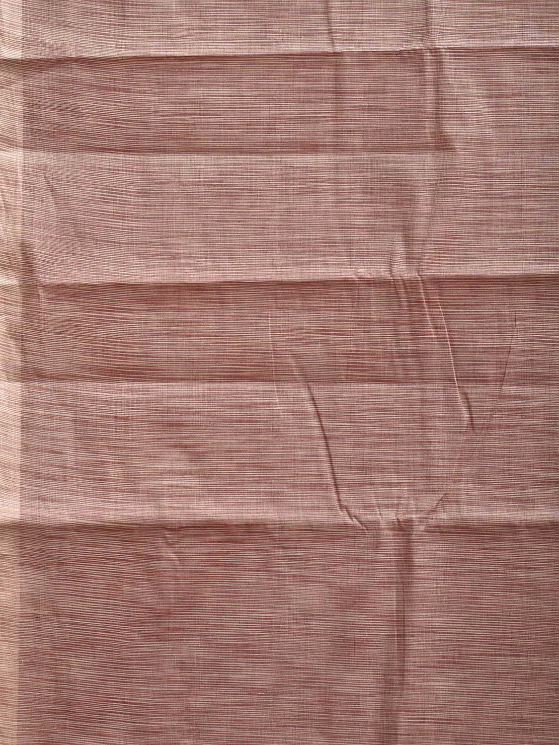 Light Peach and Fawn Venkatagiri Cotton Saree with Strips Pallu Design v0164