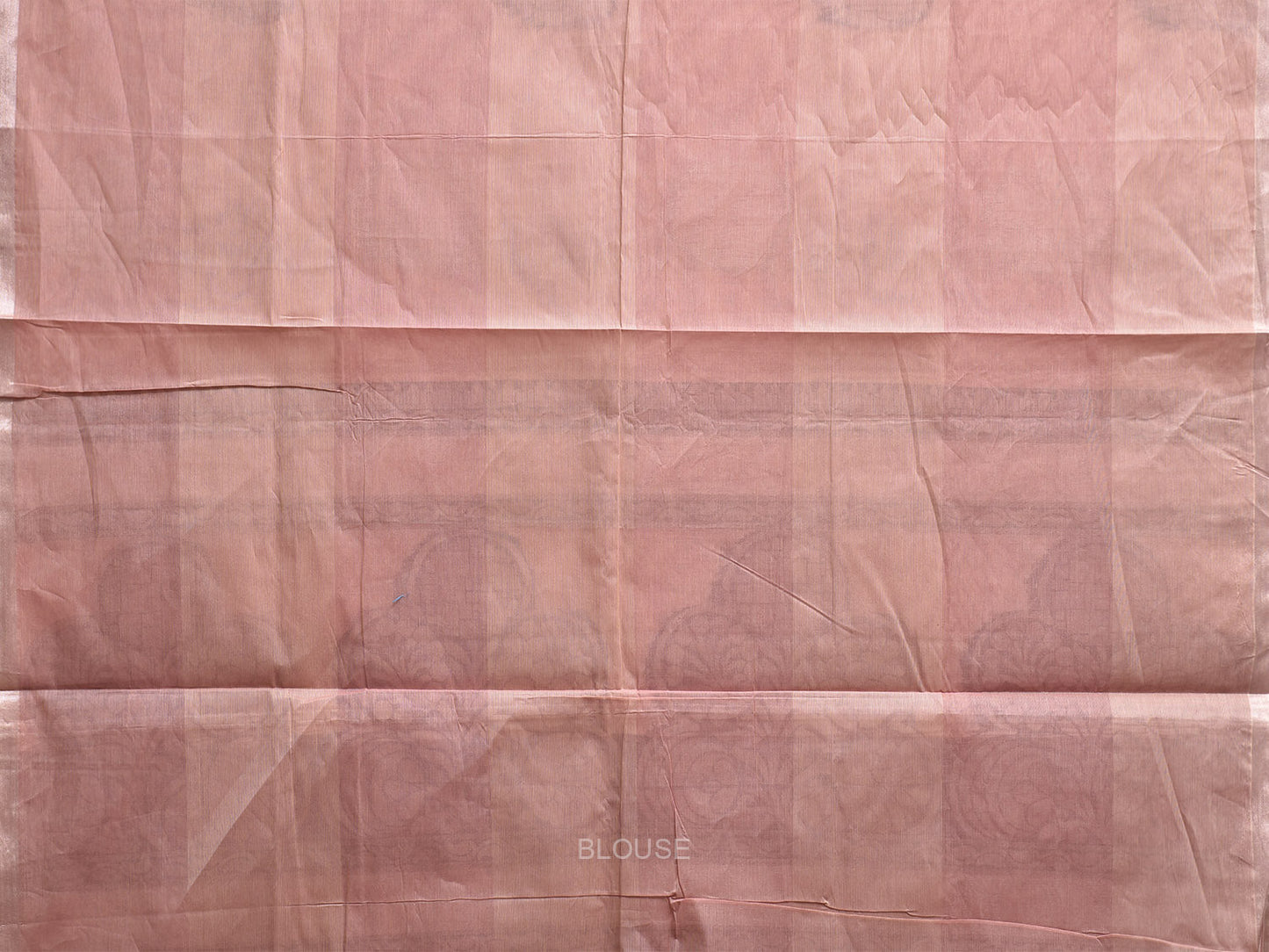 Peach Venkatagiri Cotton Saree with Body Buta and Pallu Design v0184