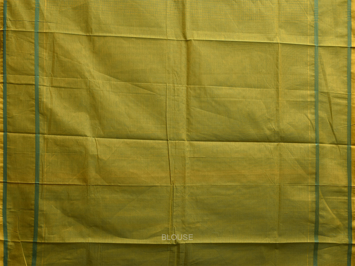 Green Venkatagiri Cotton Saree with Checks and Strips Pallu Design v0195