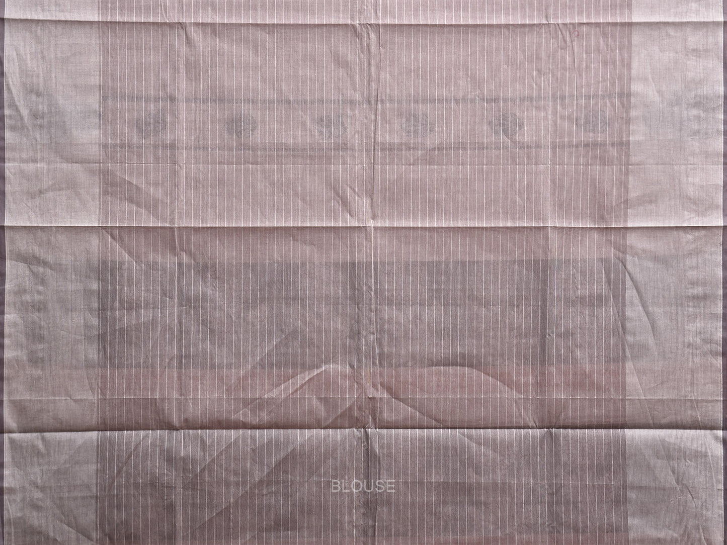 Grey Venkatagiri Cotton Saree with Floral Border and Pallu Design v0198