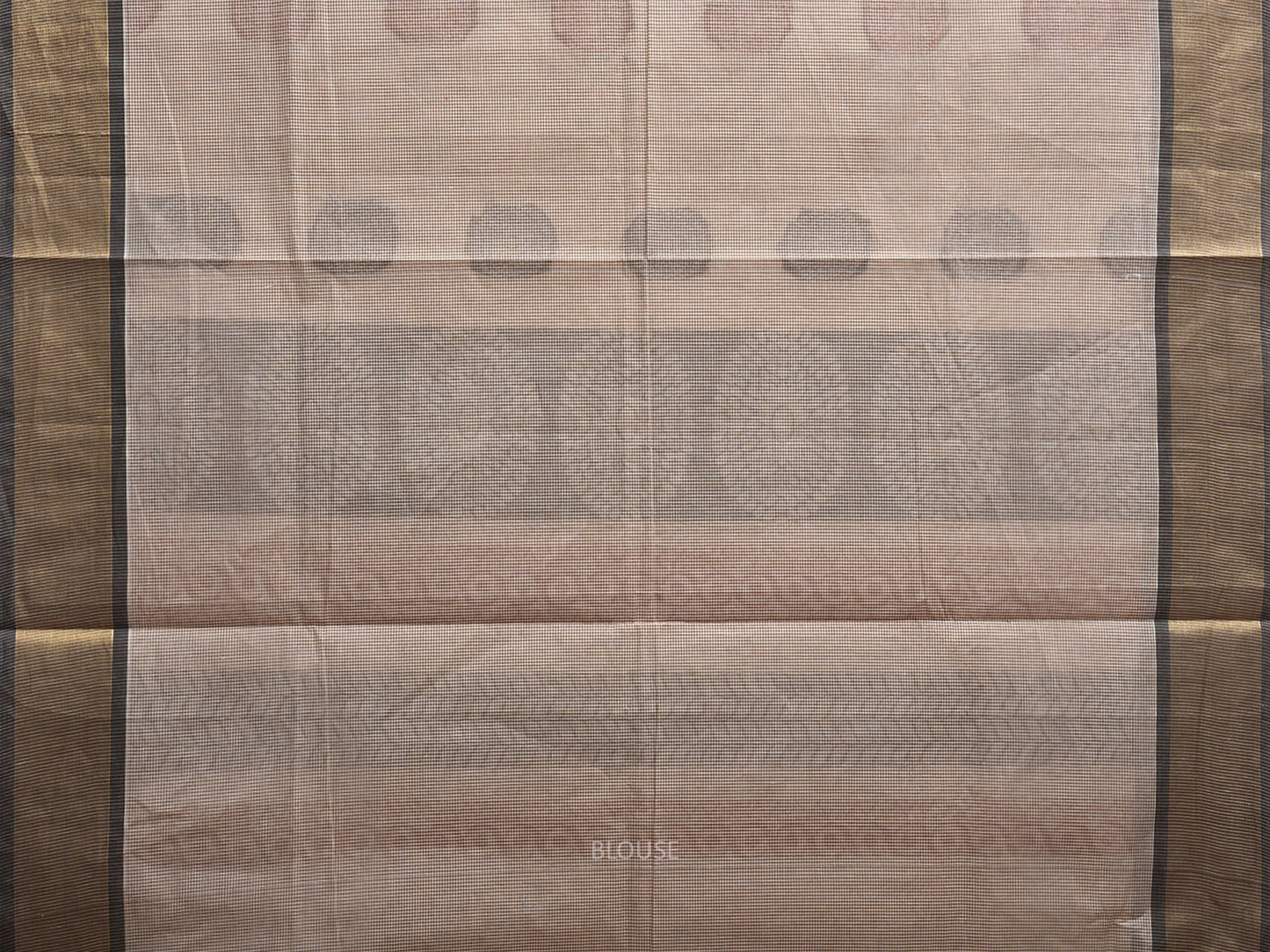 Orange and Black Venkatagiri Cotton Saree with Body Buta and Pallu Design v0212