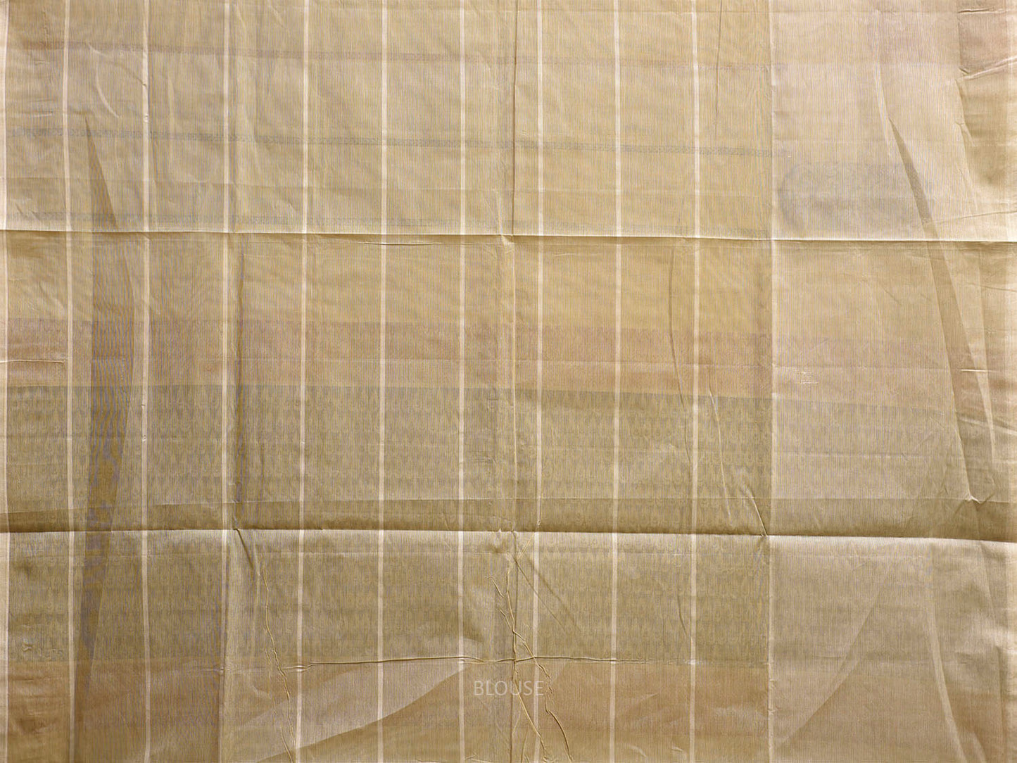 Light Yellow Venkatagiri Cotton Saree with Checks and Mango Buta Border Design v0223