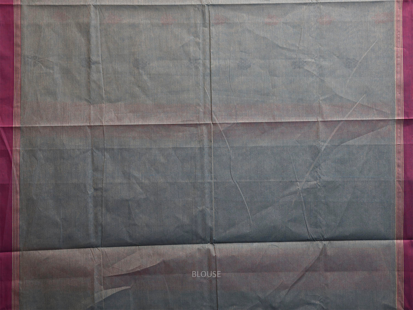 Red and Blue Venkatagiri Cotton Saree with Buta and Pallu Design v0225