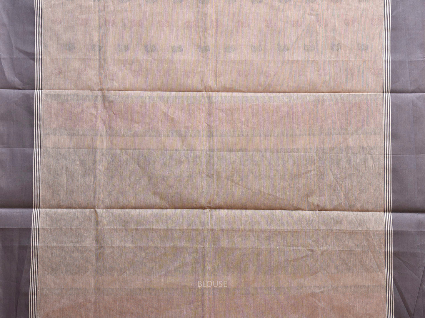 Cream Venkatagiri Cotton Saree with Body Buta and Pallu Design v0232