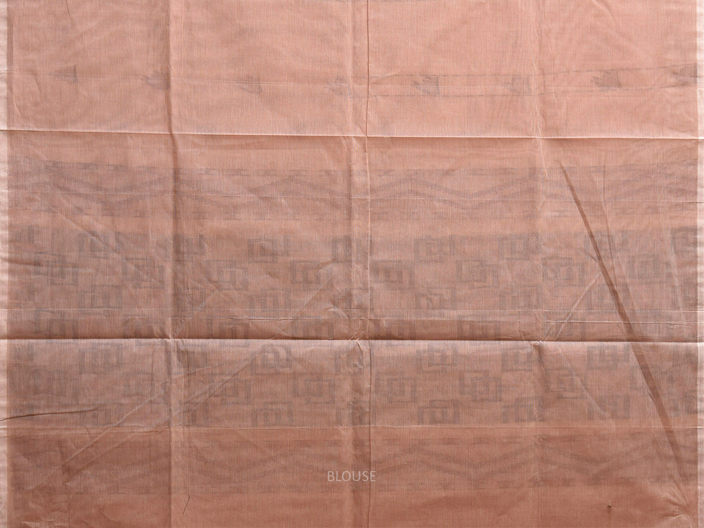 Light Fawn Venkatagiri Cotton Saree with Arrowhead Buta and Pallu Design v0261