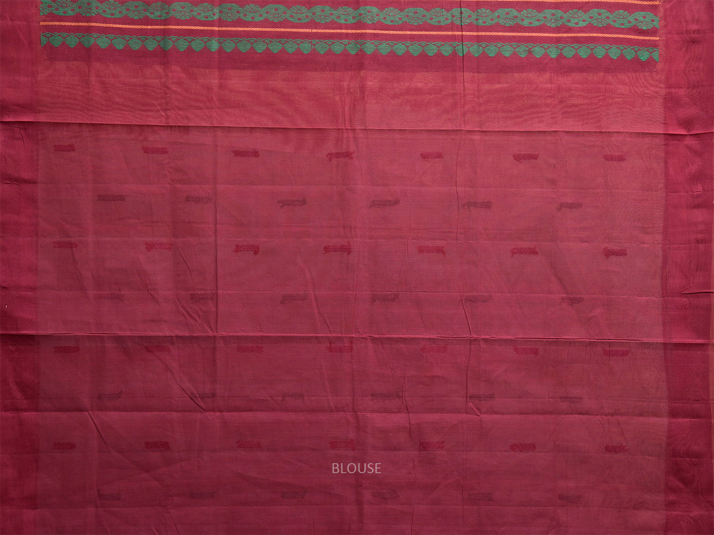 Light Blue and Magenta Venkatagiri Cotton Handloom Saree with Floral Pallu Design v0272