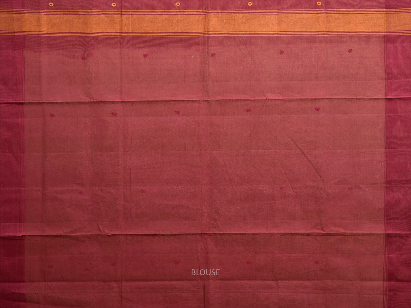 Cream and Maroon Venkatagiri Cotton Handloom Saree with Contrast Pallu Design v0274