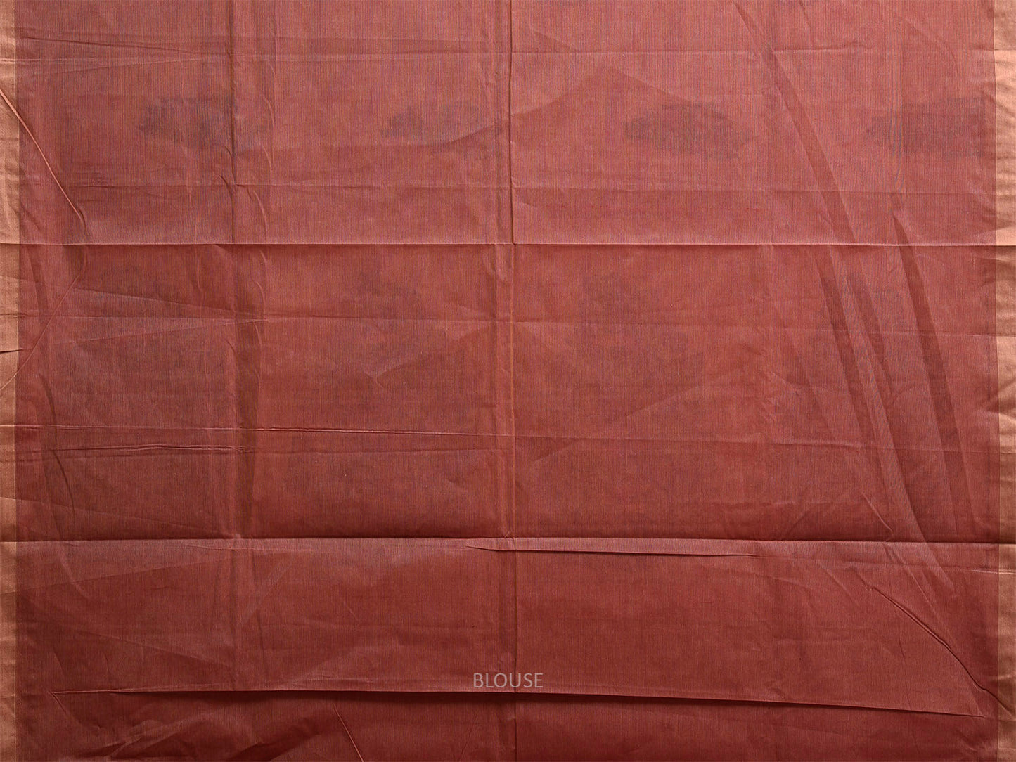 Rust Venkatagiri Cotton Saree with Floral Buta and Pallu Design v0276