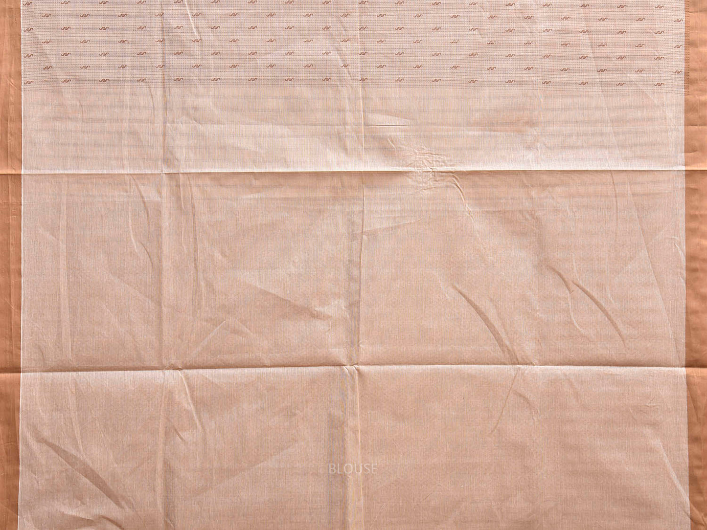 Cream Venkatagiri Cotton Saree with Strips and Pallu Design v0285