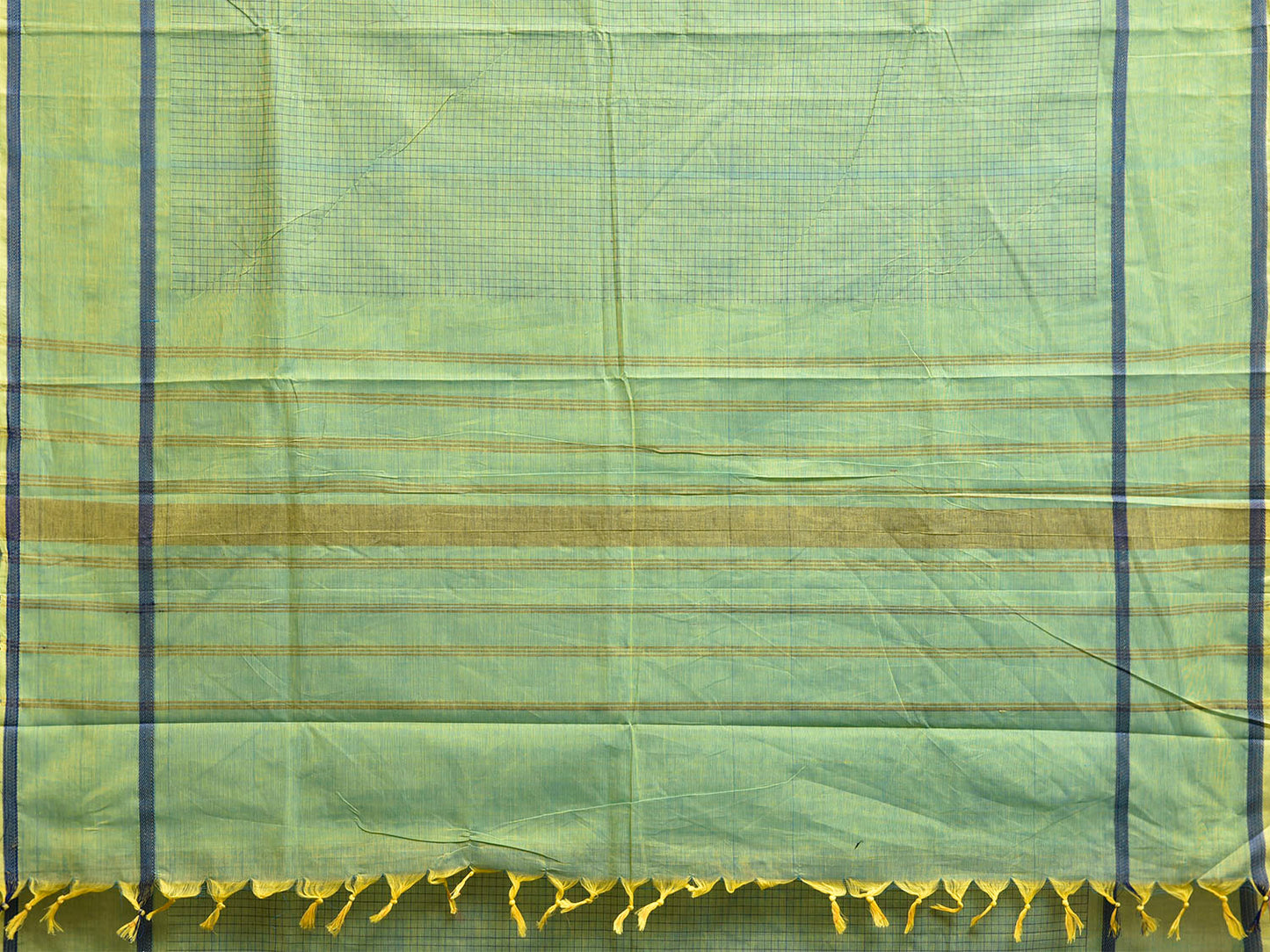 Light Green Venkatagiri Cotton Saree with Checks Design v0286