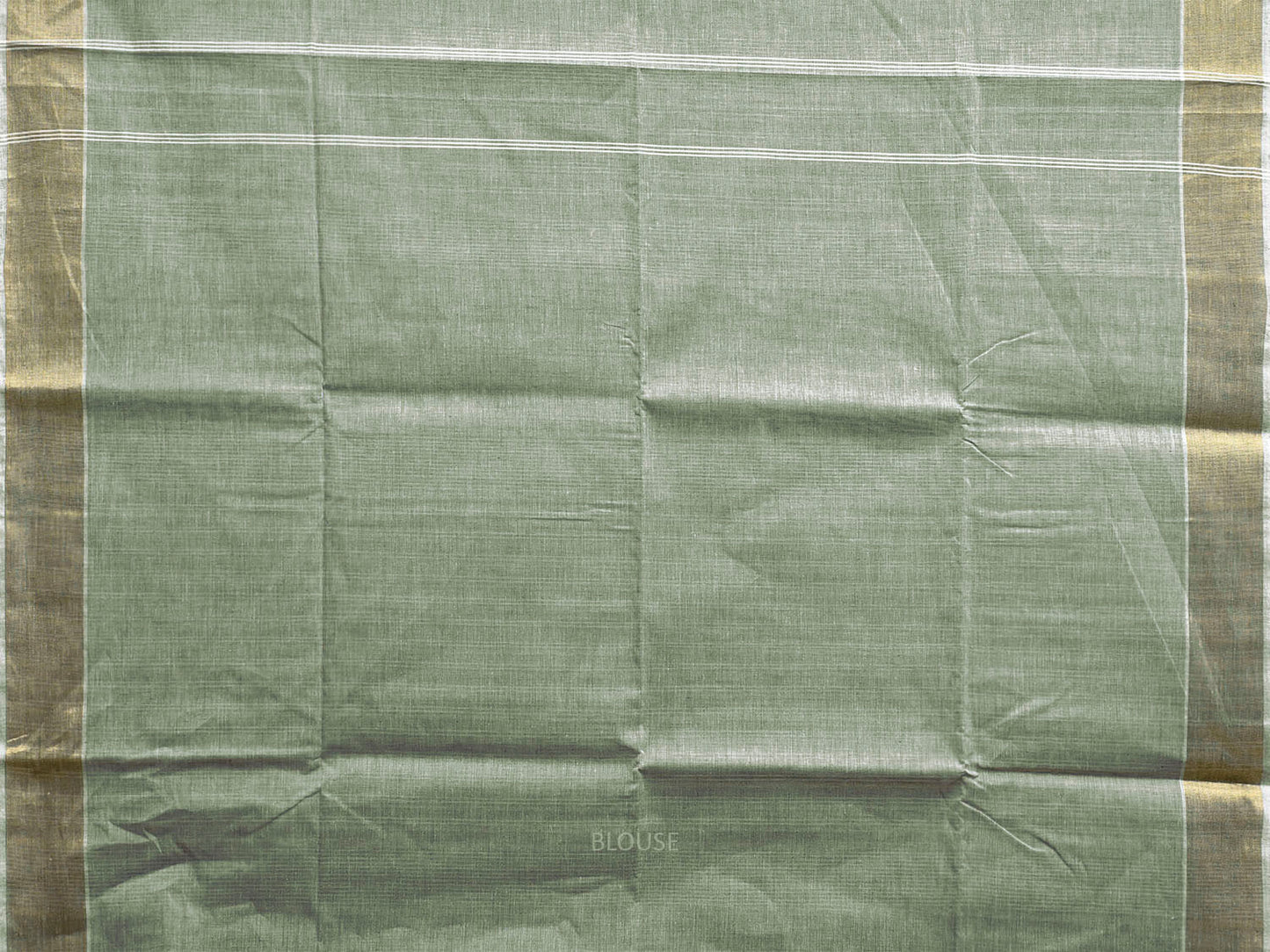 Dark Green Venkatagiri Cotton Saree with Strips Body and Pallu Design v0288