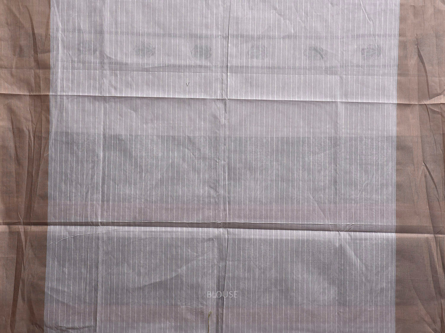 Grey Venkatagiri Cotton Saree with Floral Buta and Pallu Design v0293
