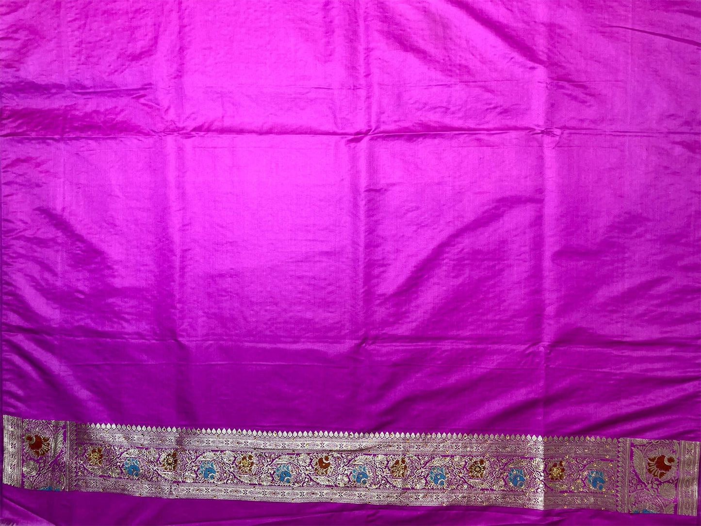 Violet Banaras Katan Silk Saree with Body Butti and Stone Work Design b0367ds