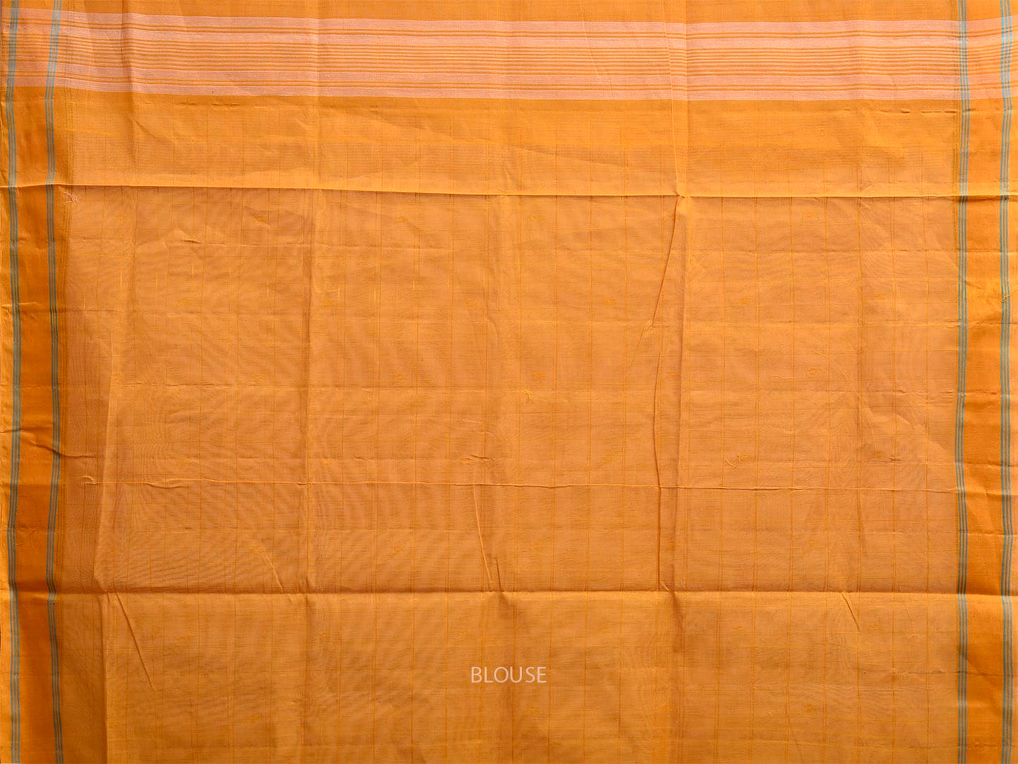 White and Yellow Venkatagiri Cotton Saree with Big Checks Design v0130