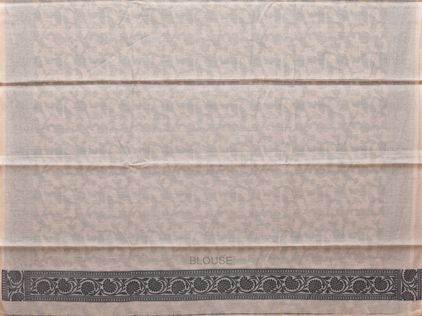 White Cut Work Sico Cotton Saree with All Over and Border Design o0410
