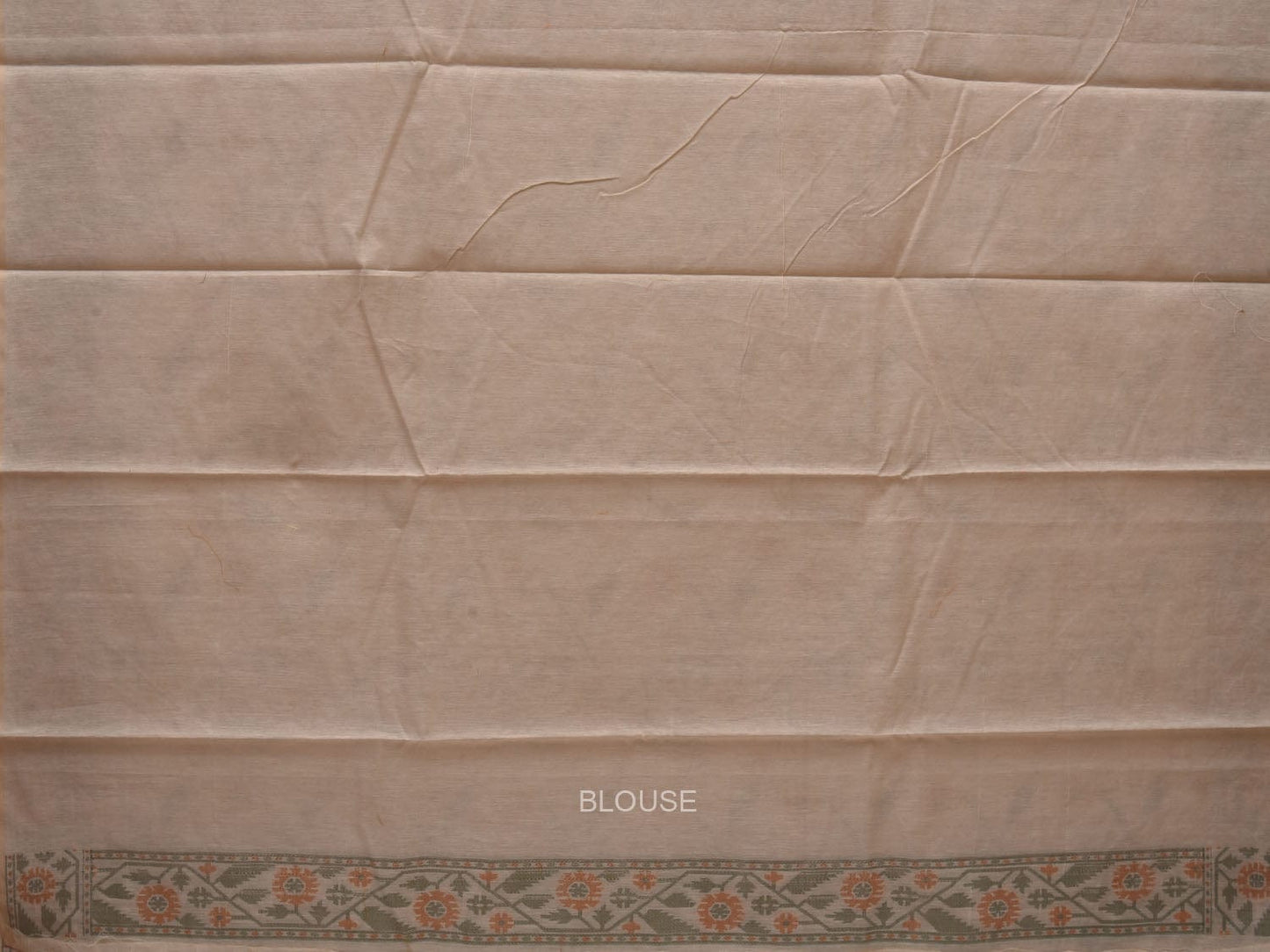 White Cut Work Sico Cotton Saree with All Over Banaras Design o0384
