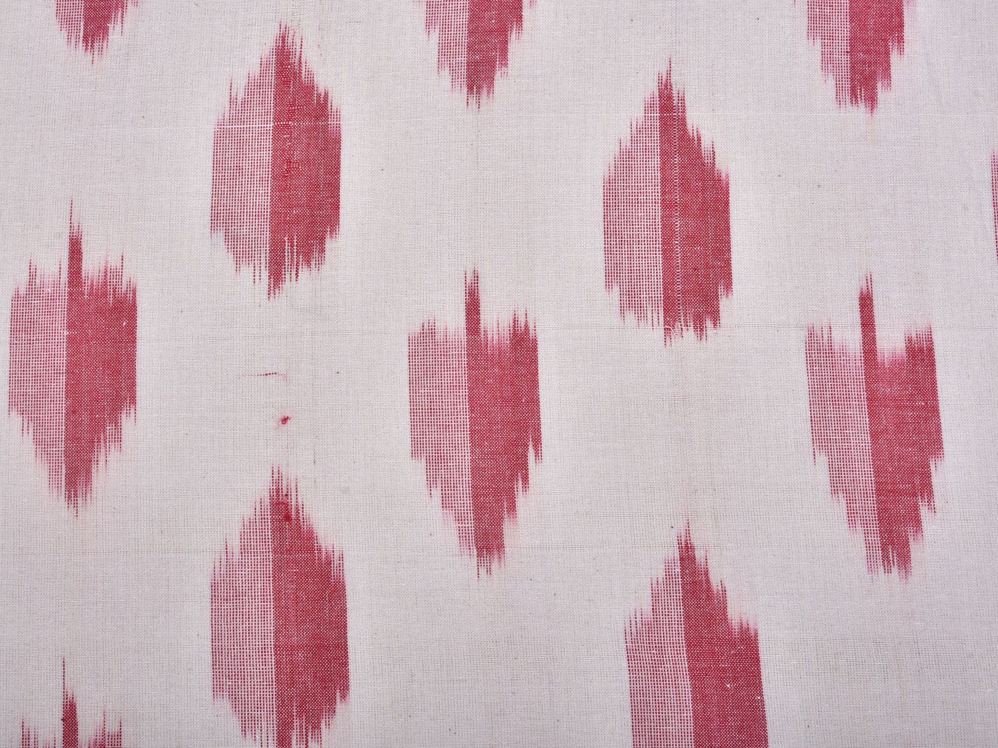 White Pochampally Ikat Cotton Handloom Bedsheet with Body Buta Design 90 x 108 Inches bd0052