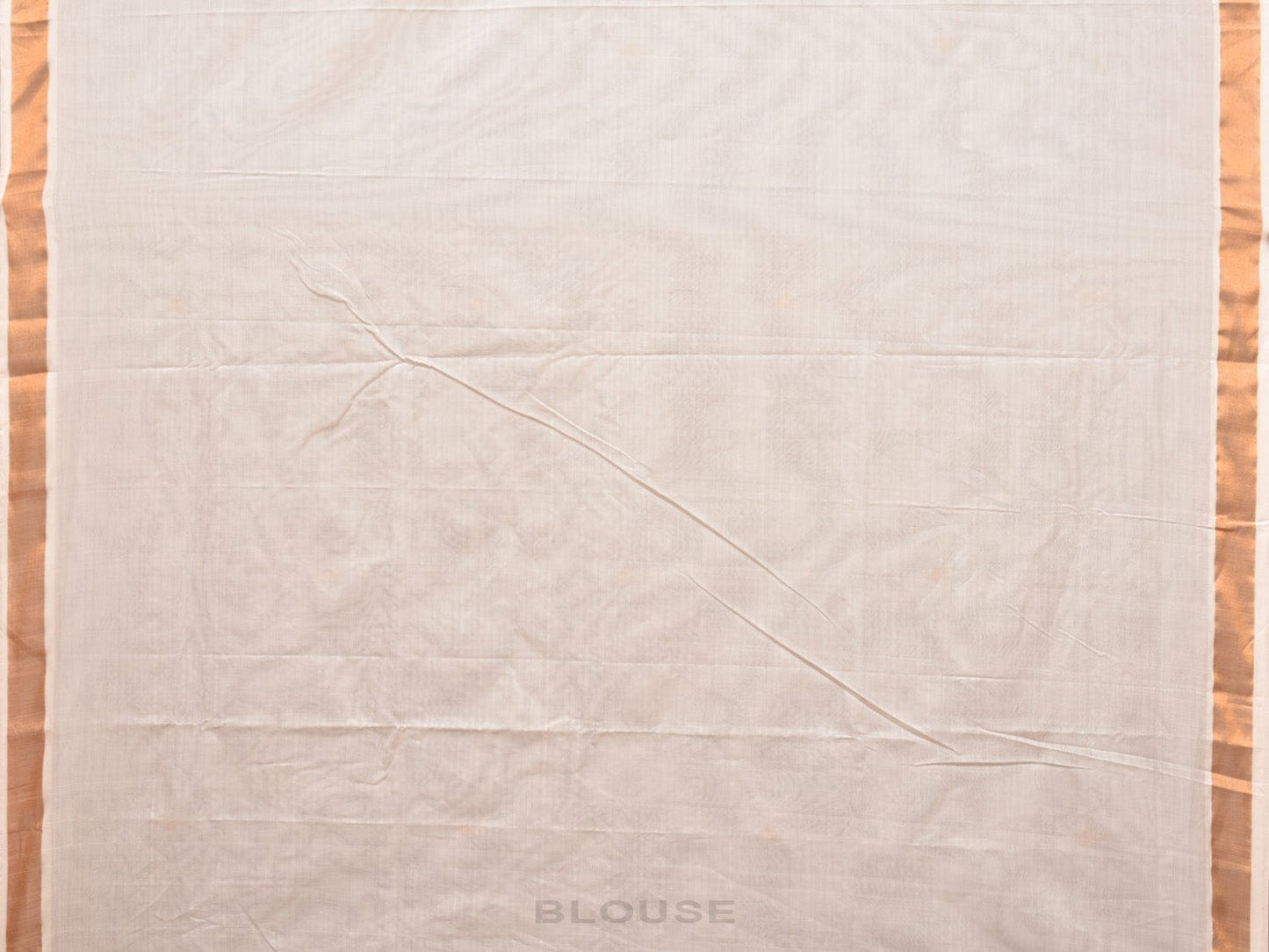 White Uppada Cotton Handloom Saree with Grill Pallu Design u2041