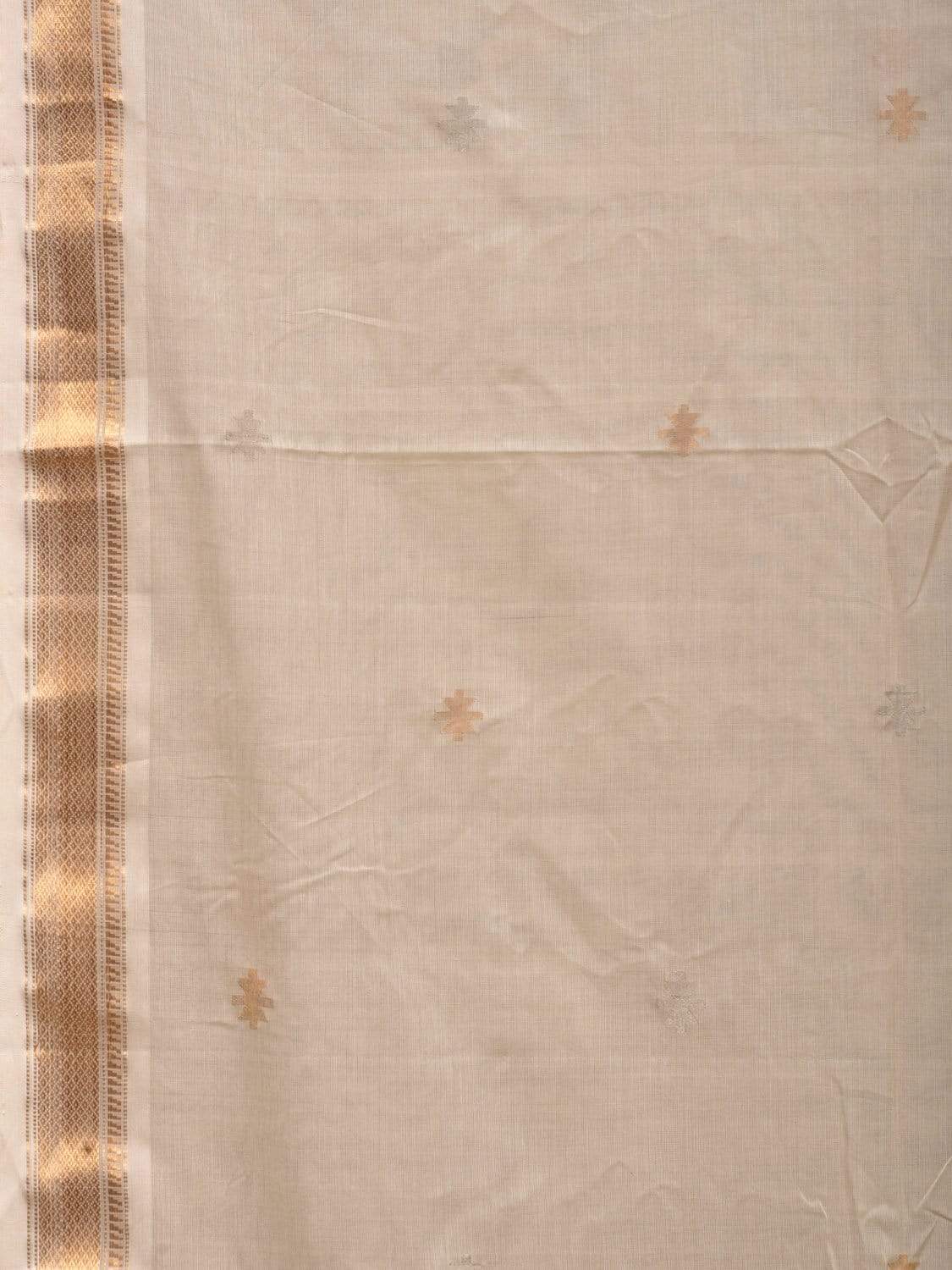 White Uppada Cotton Handloom Saree with Jamdani Pallu Design u1774