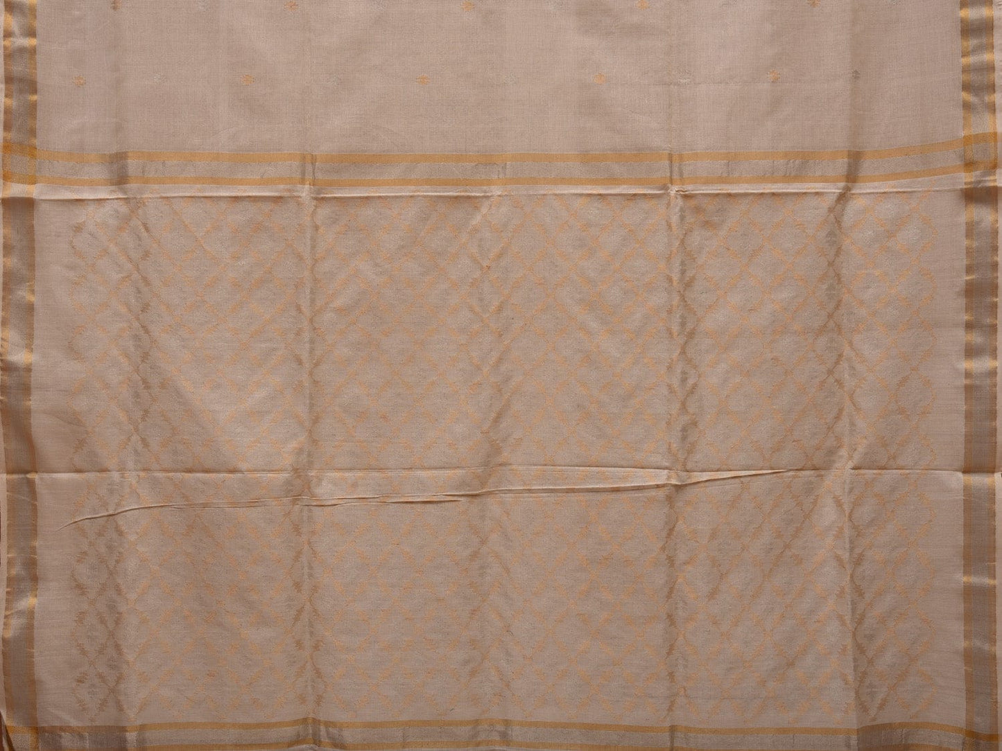 White Uppada Cotton Handloom Saree with Jamdani Pallu Design u1920