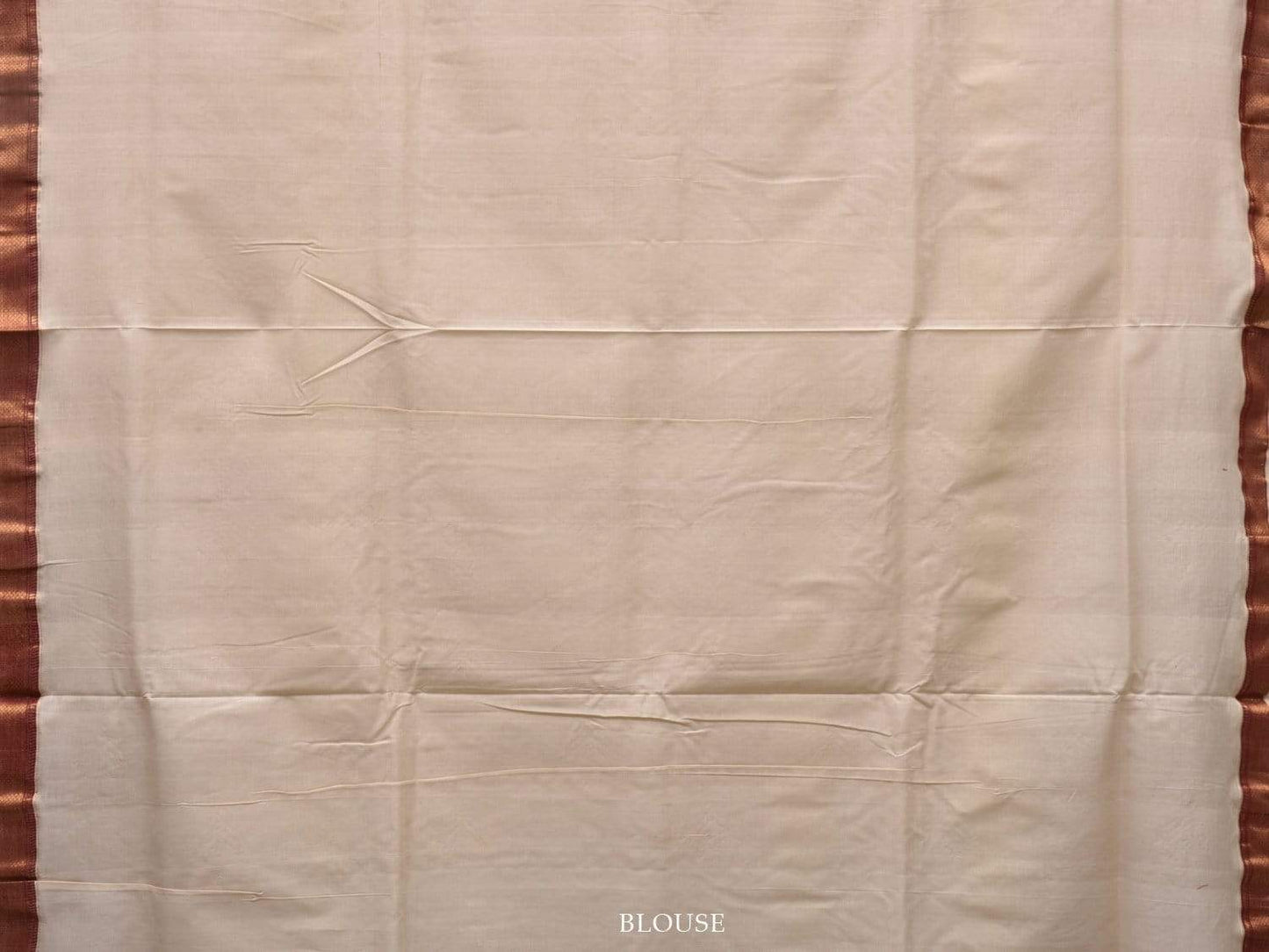 White Uppada Cotton Handloom Saree with Pallu Design u1767