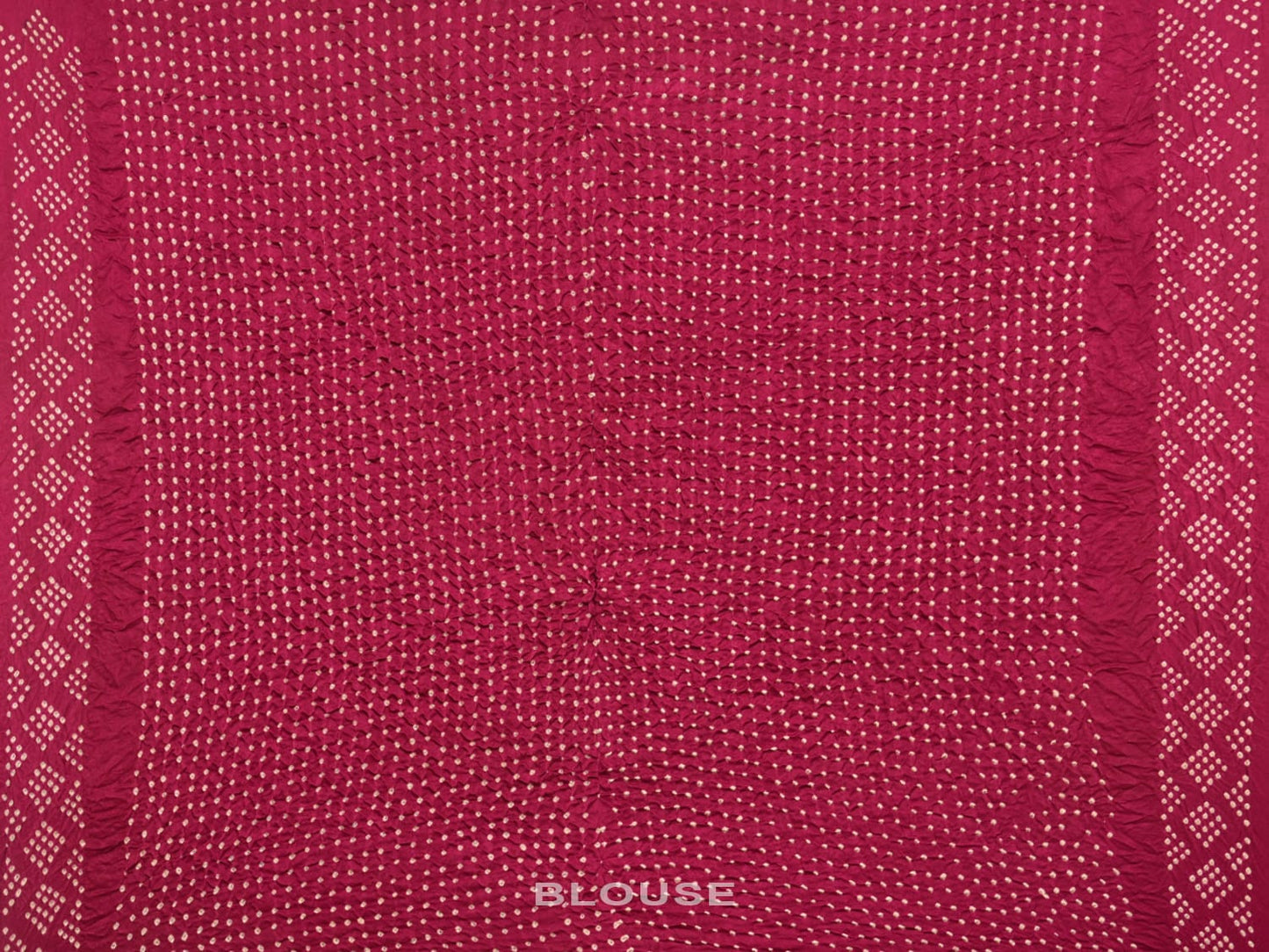 Wine Bandhani Kanchipuram Silk Handloom Saree with All Over Checks and Kalamkari Design bn0485
