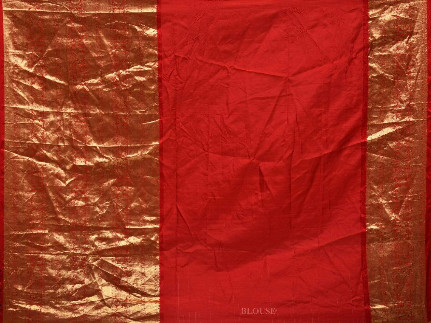 Wine Bandhani Kanchipuram Silk Handloom Saree with Big Border Design bn0277