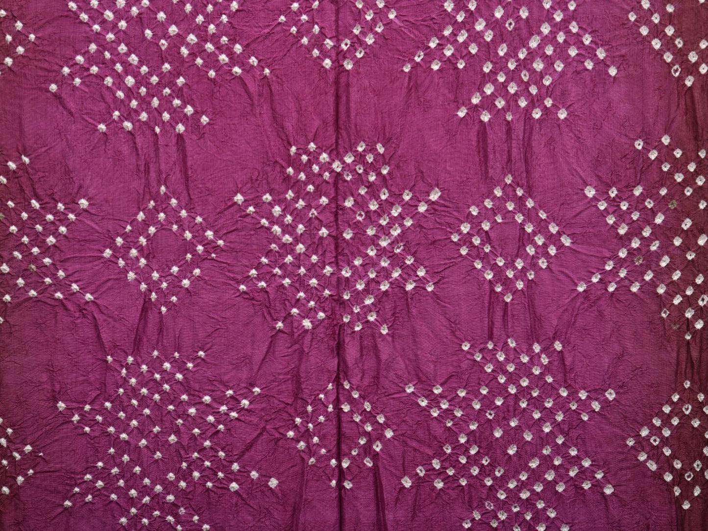 Wine Bandhani Kanchipuram Silk Handloom Saree with Border Design bn0385