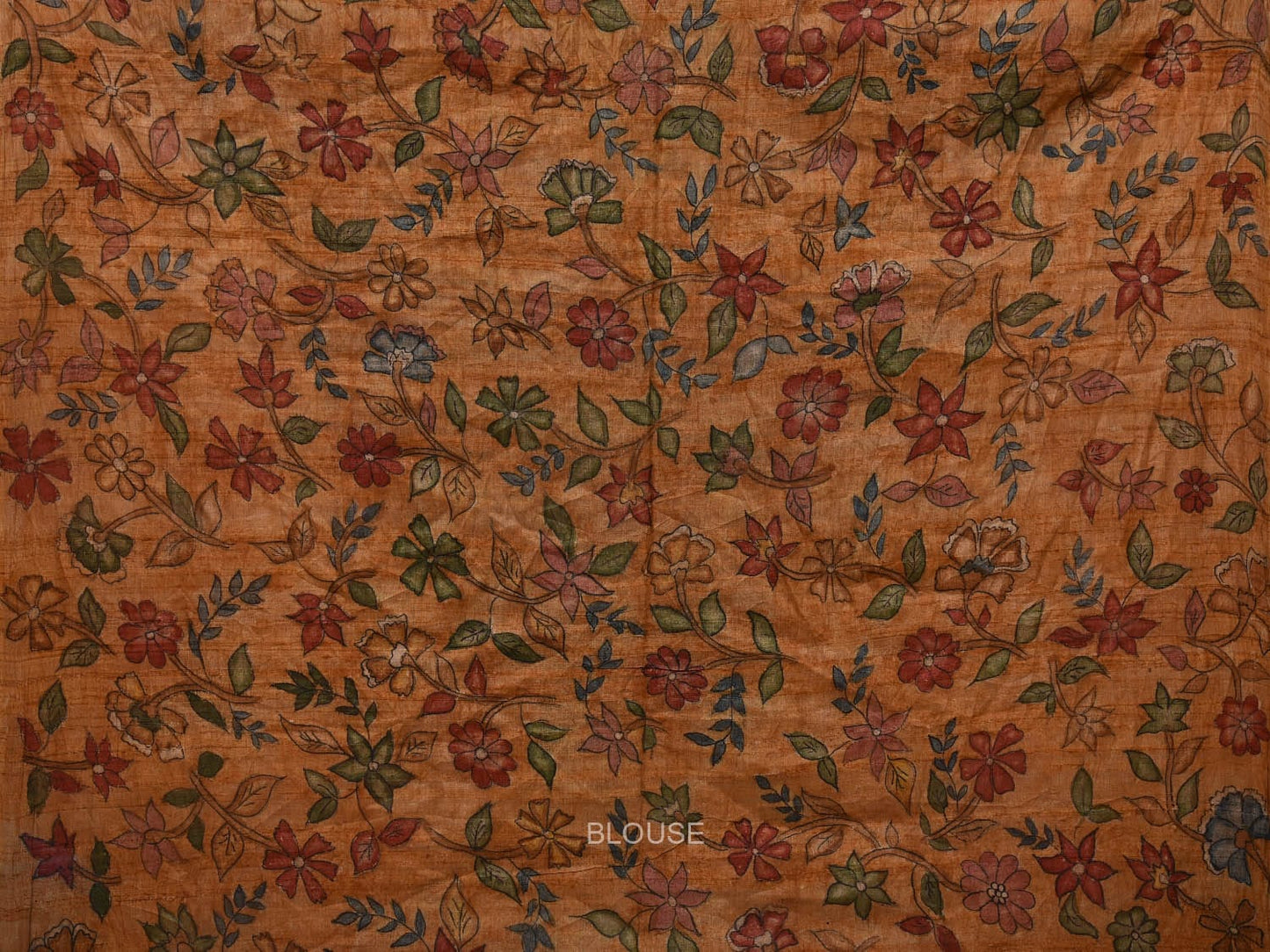 Wine Bandhani Tussar Handloom Saree with Kalamkari Pallu and Blouse Design bn0463