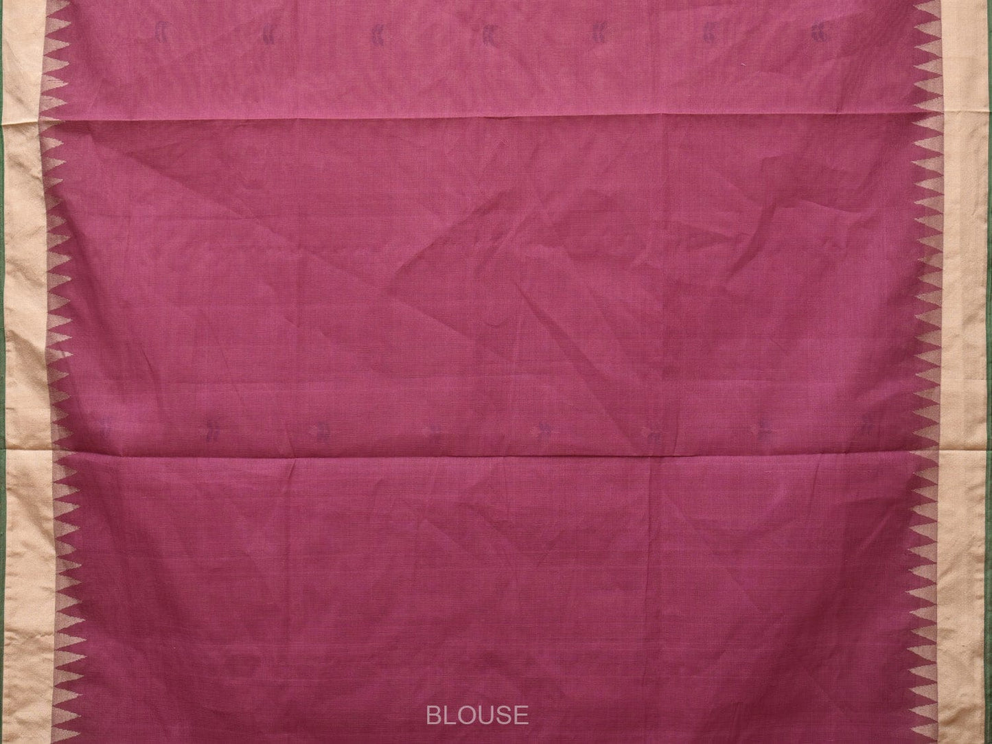 Wine Khadi Cotton Handloom Saree with Jamdani Body Buta Design kh0656