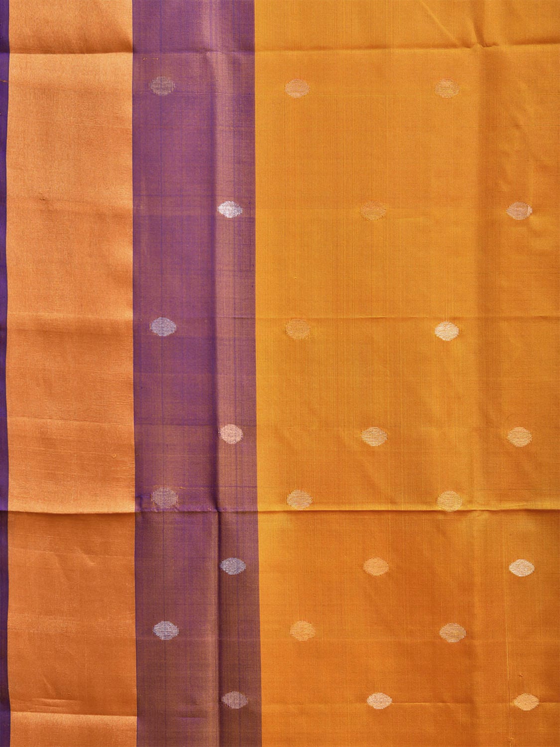 Yellow and Dark Blue Uppada Silk Handloom Saree with Body Buta Design u2312