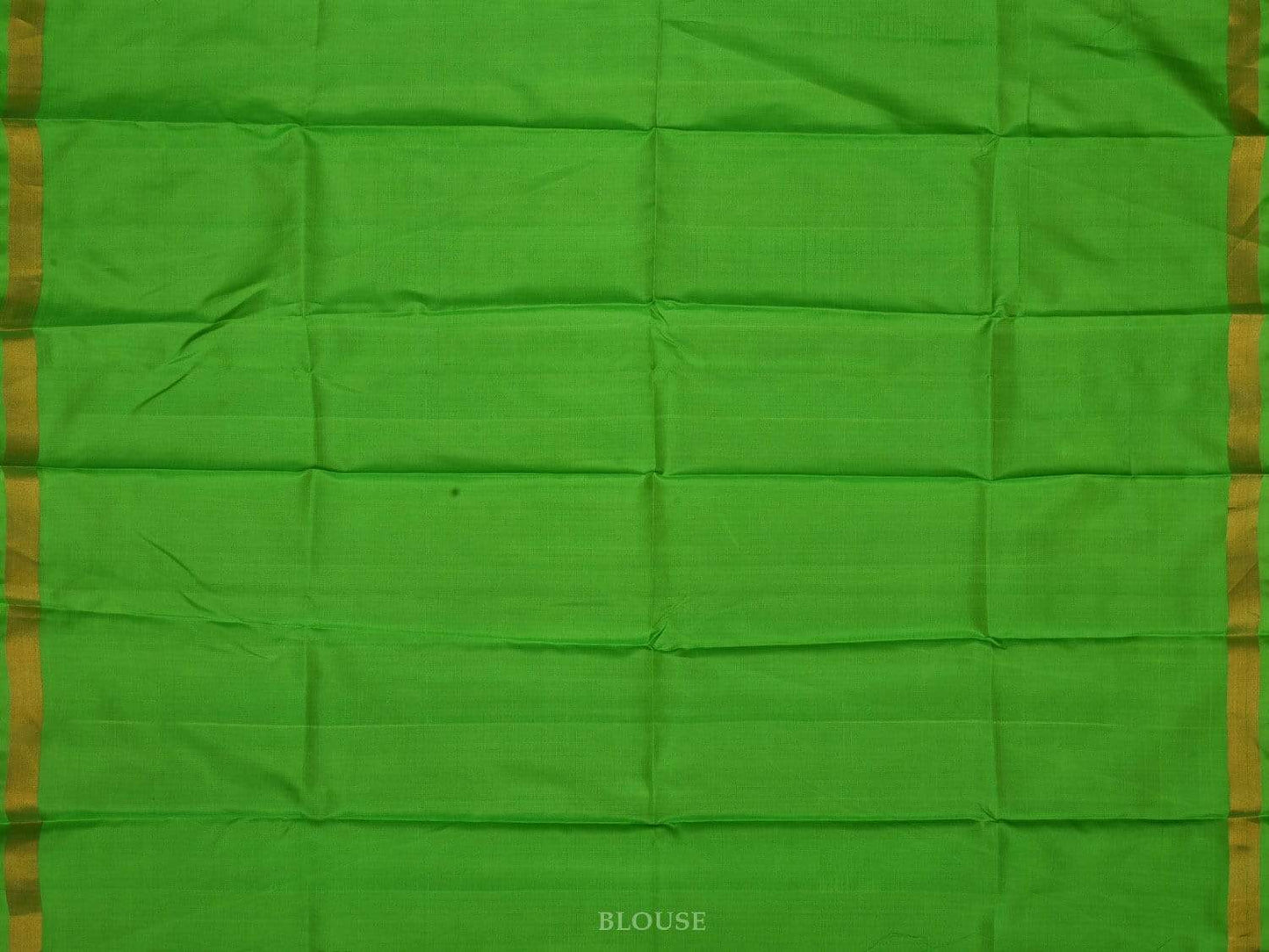 Yellow and Green Uppada Silk Handloom Saree with Ikat Border Design u1762