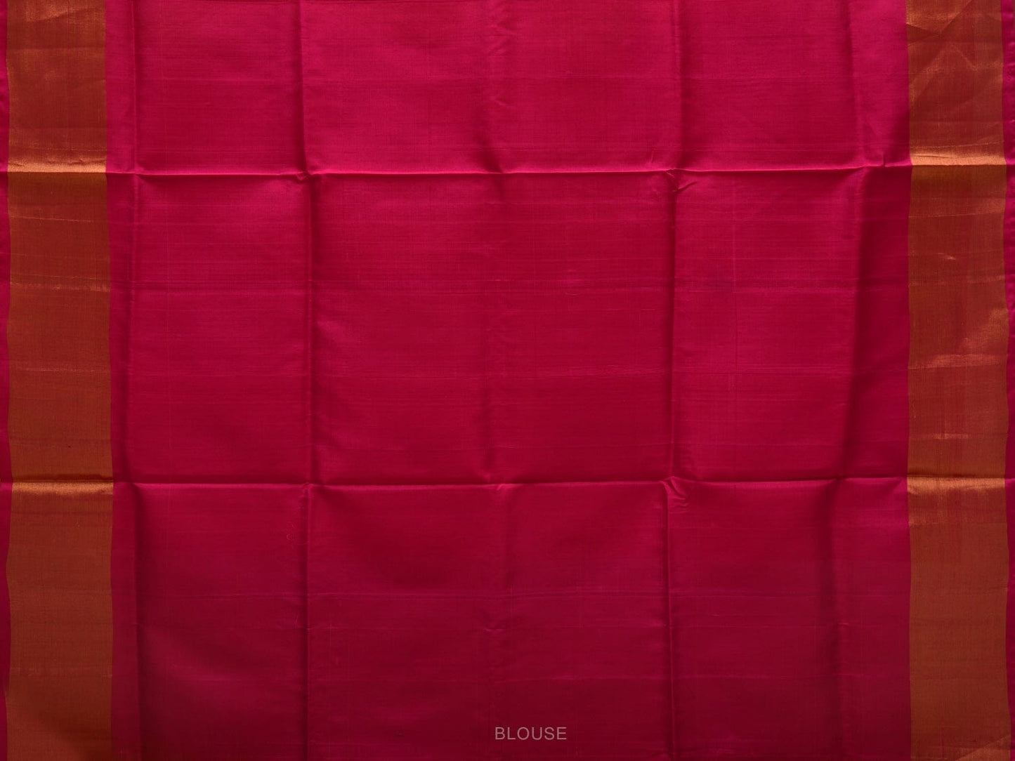 Yellow and Pink Uppada Silk Handloom Plain Saree with Contrast Pallu Design u1841