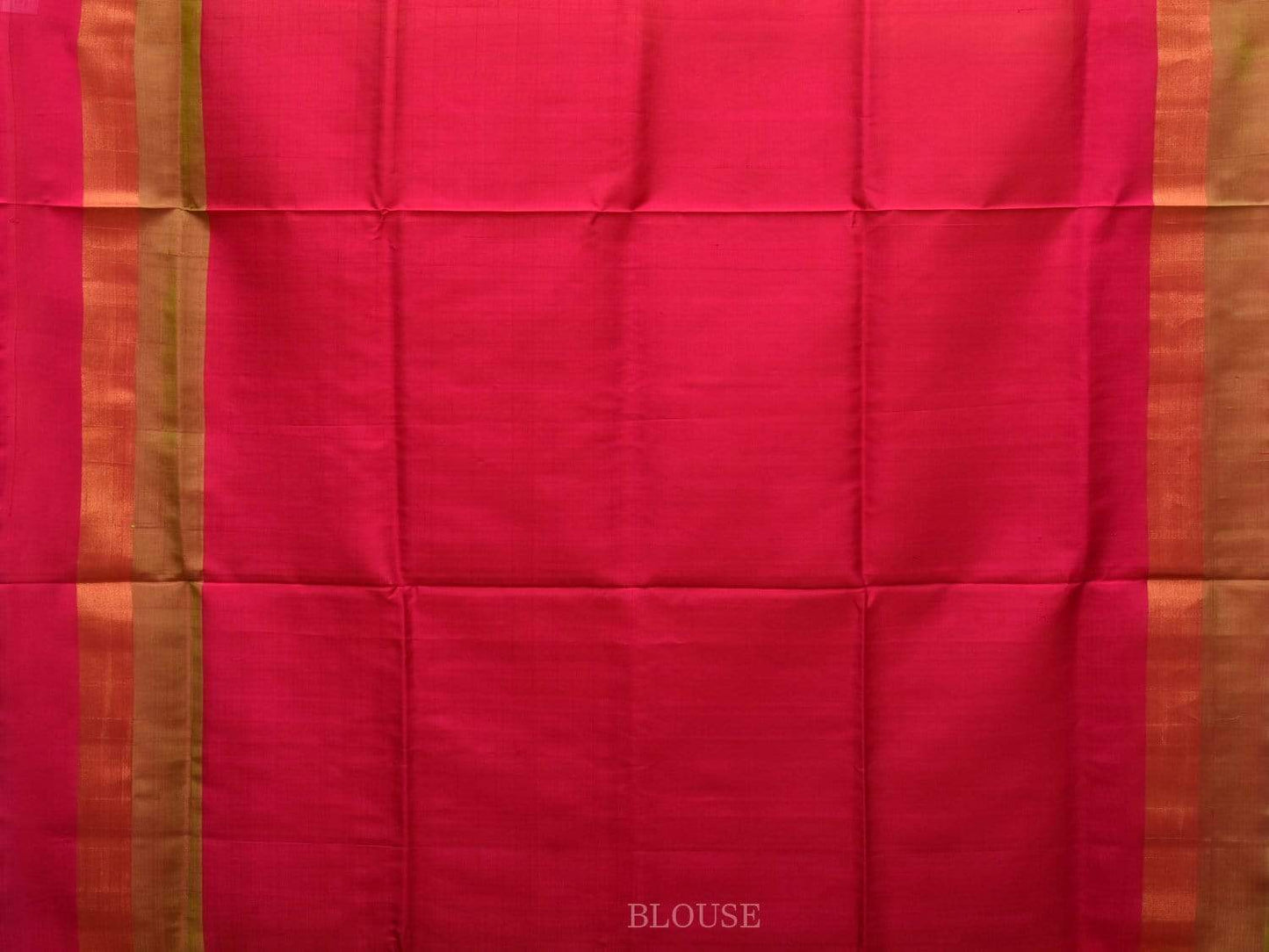 Yellow and Pink Uppada Silk Handloom Saree with Half Checks Body Design u1751
