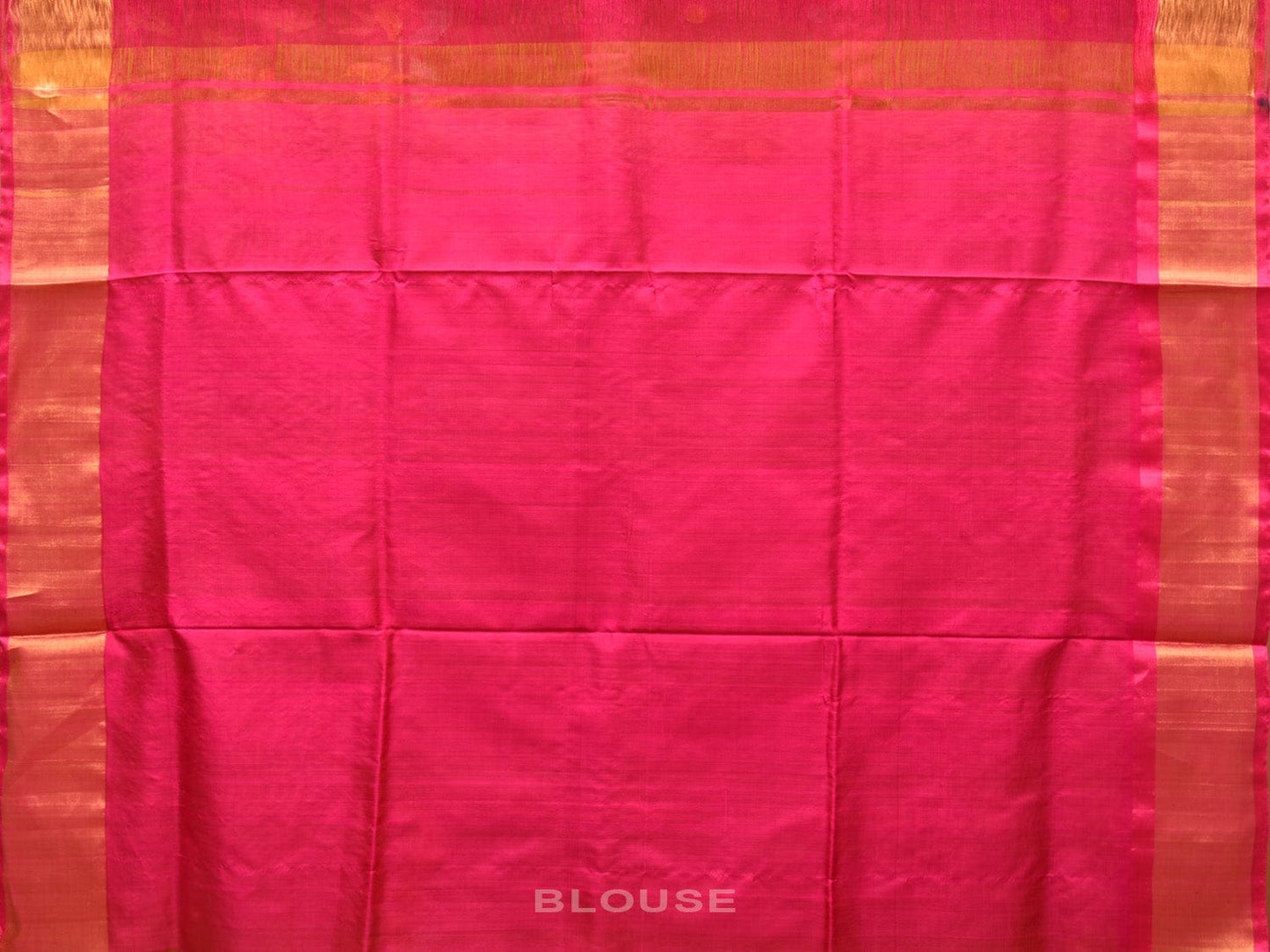 Yellow and Pink Uppada Silk Handloom Saree with One Side Border Design u2046