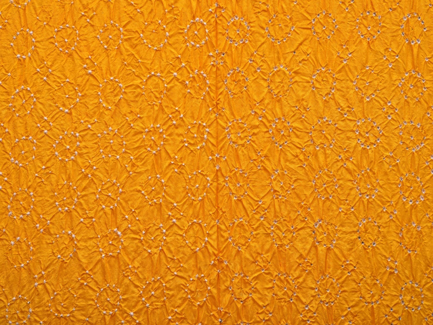 Yellow and Red Bandhani Kanchipuram Silk Handloom Dupatta with Border Design ds2643