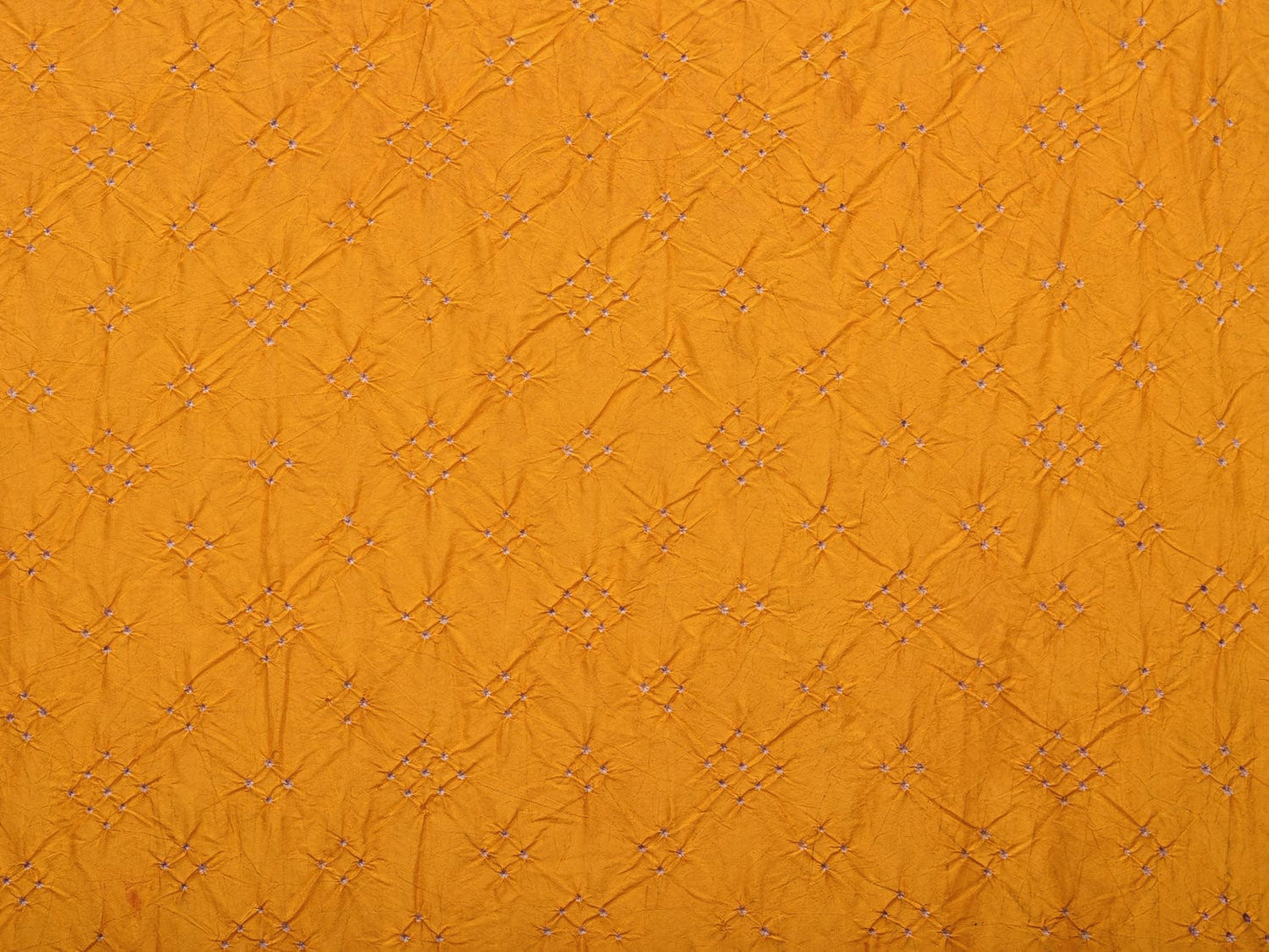 Yellow Bandhani Kanchipuram Silk Handloom Saree with Kalamkari Pallu and Blouse Design bn0395