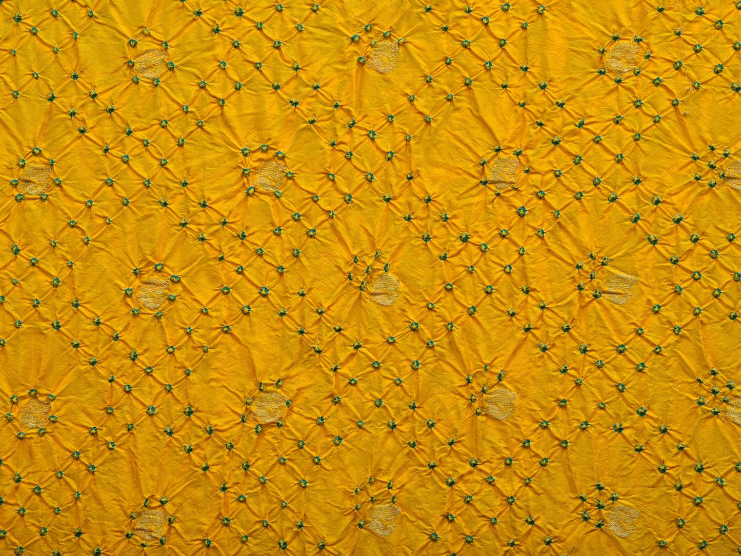 Yellow Bandhani Paithani Silk Handloom Dupatta with Border Design ds2755