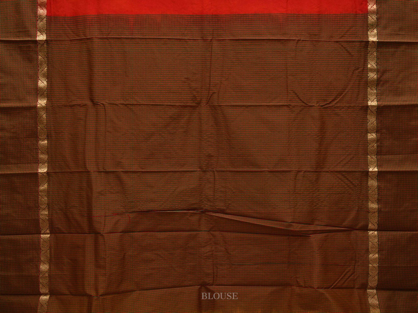 Yellow Kanchipuram Silk Handloom Saree with Small Checks Border Design k0513