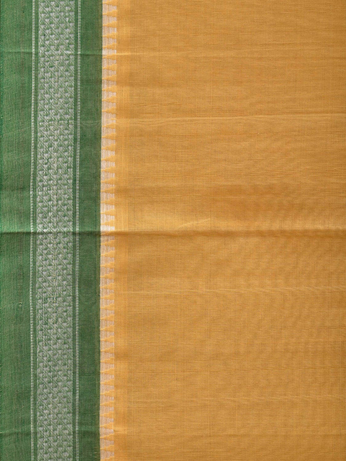 Yellow Narayanpet Cotton Handloom Plain Saree with Small Border Design No Blouse np0613